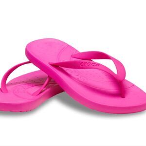 Crocs Flip Flip-Flop Sandals- Pink Crush